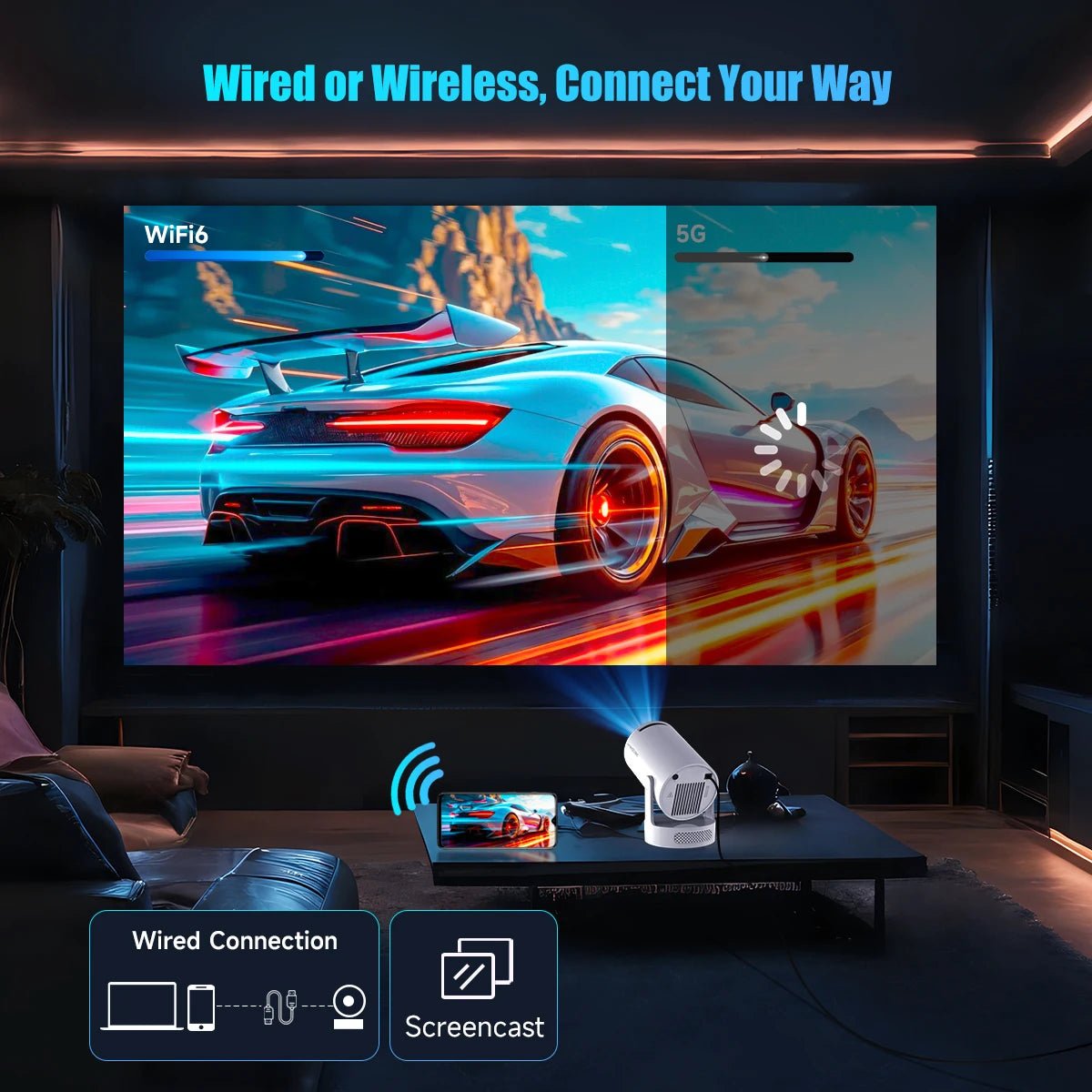 TechWave Beam™ – Mini HD Projector - TechWave